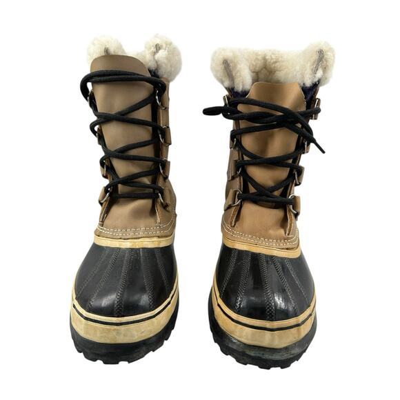VTG Sorel Caribou Kaufman Canada Insulated Leather
Winter Boots Waterproof Sz 8 - Picture 6 of 13